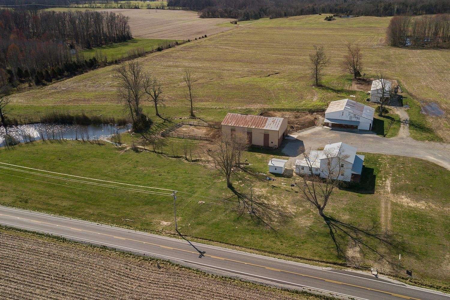 6.2 Acres of Residential Land with Home for Sale in Vevay, Indiana