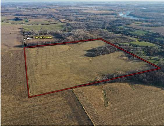 40 Acres of Agricultural Land for Sale in Moscow, Iowa