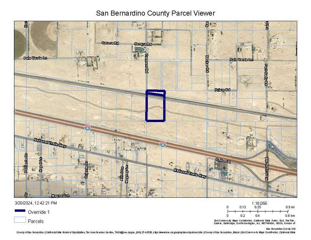 16.2 Acres of Land for Sale in Newberry Springs, California