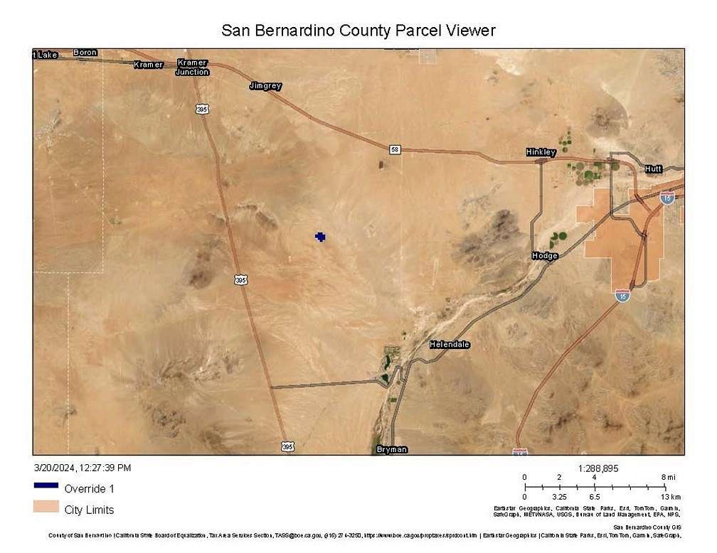 30 Acres of Land for Sale in Helendale, California