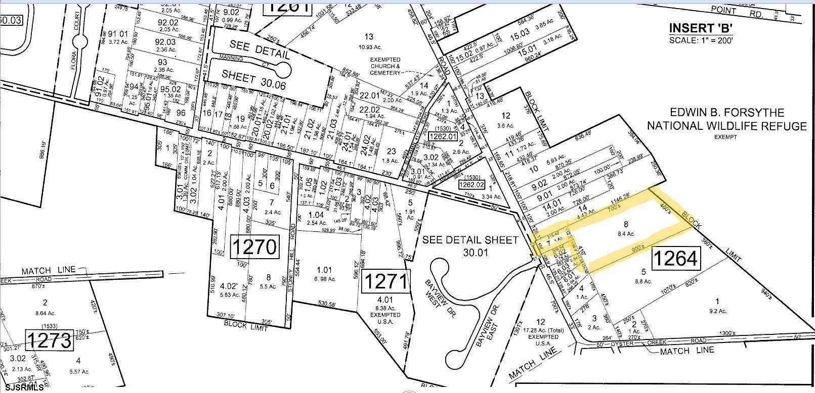 10.3 Acres of Land for Sale in Leeds Point, New Jersey