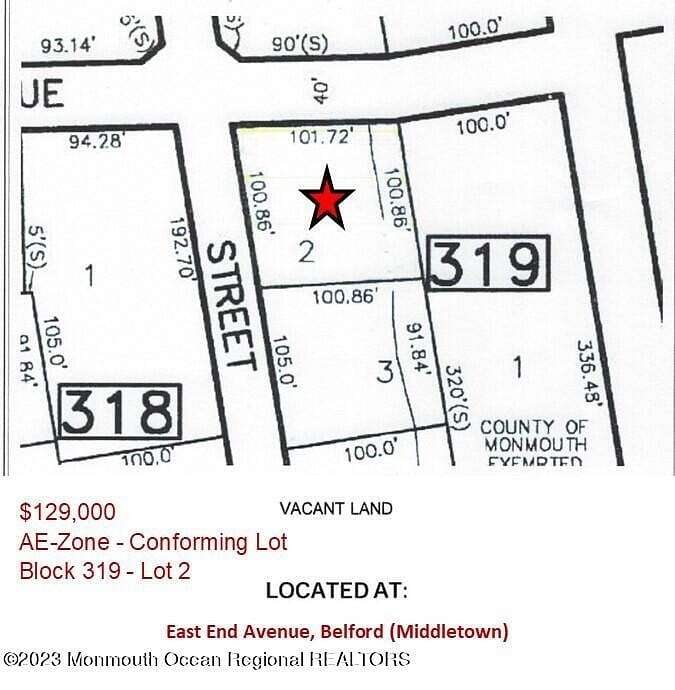 0.23 Acres of Land for Sale in Belford, New Jersey