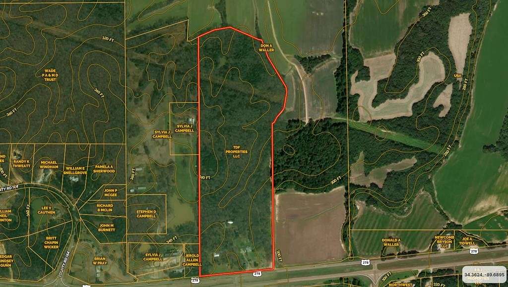 56 Acres of Land for Sale in Oxford, Mississippi