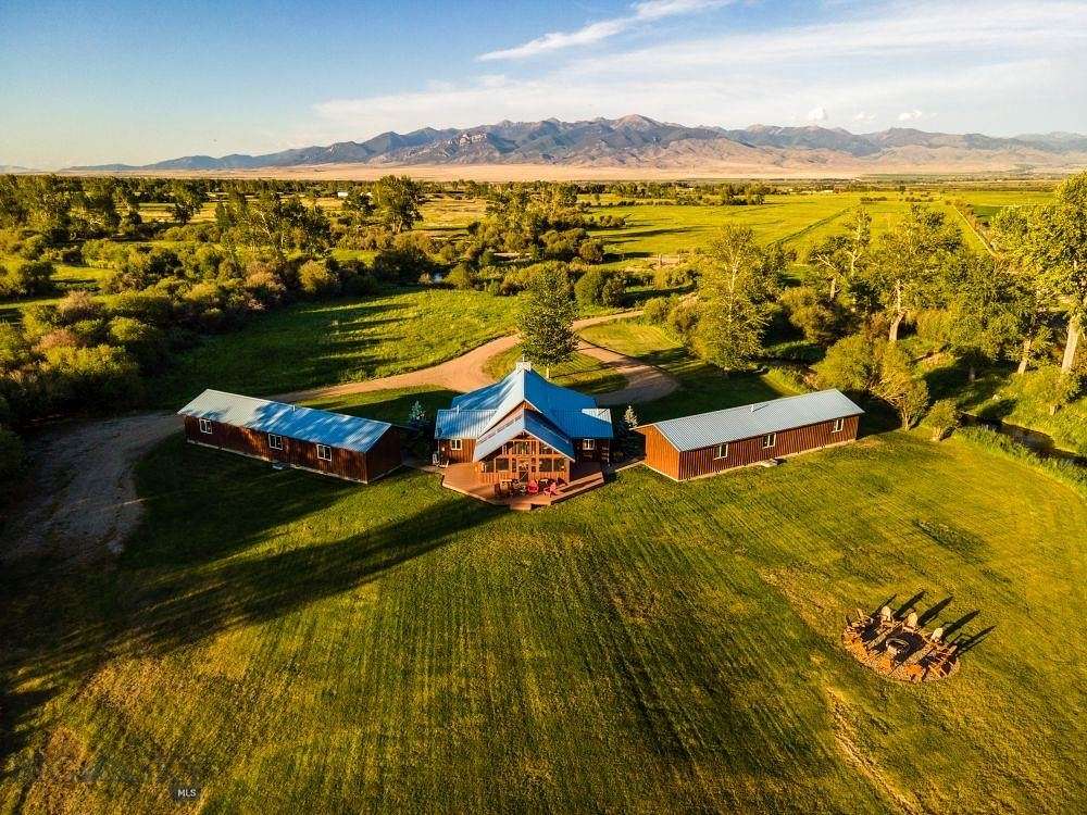 8 Acres of Residential Land with Home for Sale in Twin Bridges, Montana