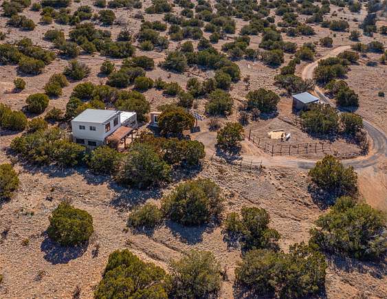 10 Acres of Residential Land with Home for Sale in Cerrillos, New Mexico