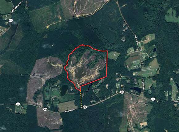 114 Acres of Recreational Land for Sale in Disputanta, Virginia