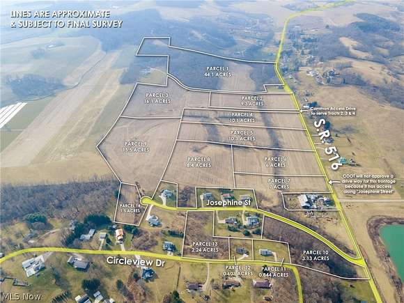 44.1 Acres of Land for Auction in Dover, Ohio