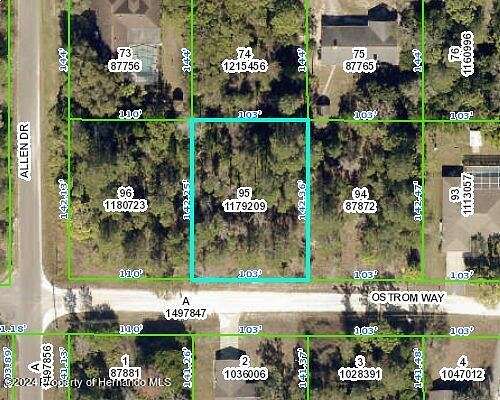 0.34 Acres of Residential Land for Sale in Weeki Wachee, Florida
