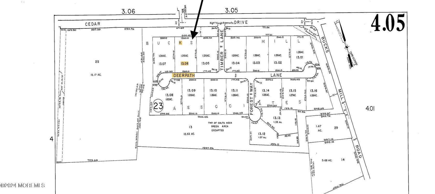 1.3 Acres of Residential Land for Sale in Colts Neck, New Jersey
