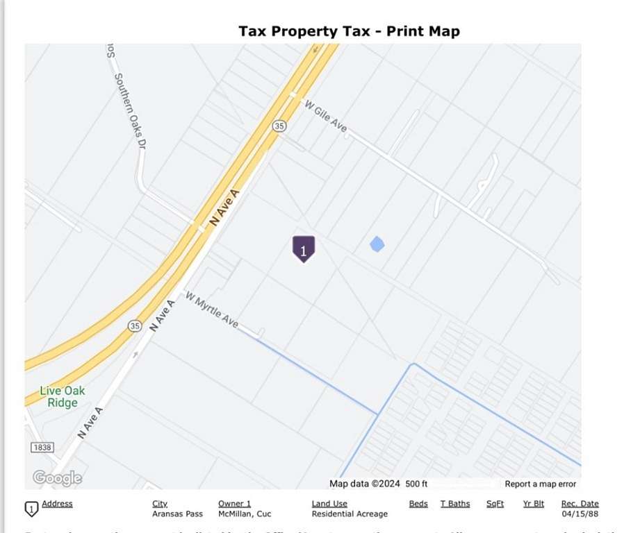5 Acres of Residential Land for Sale in Aransas Pass, Texas
