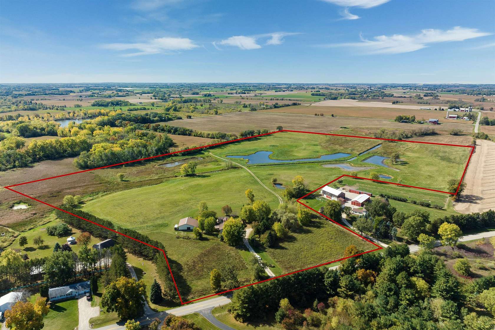 55.4 Acres of Land with Home for Sale in Pickett, Wisconsin