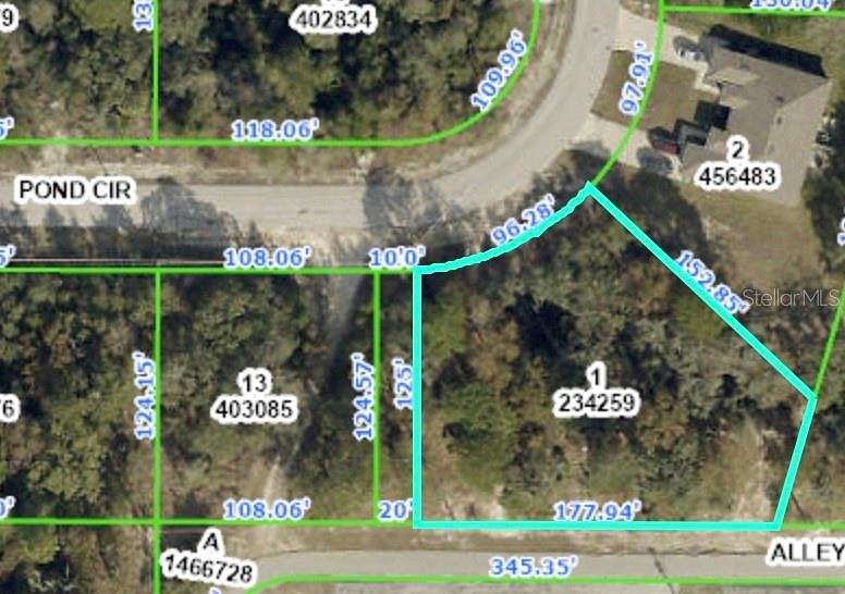 0.54 Acres of Land for Sale in Spring Hill, Florida