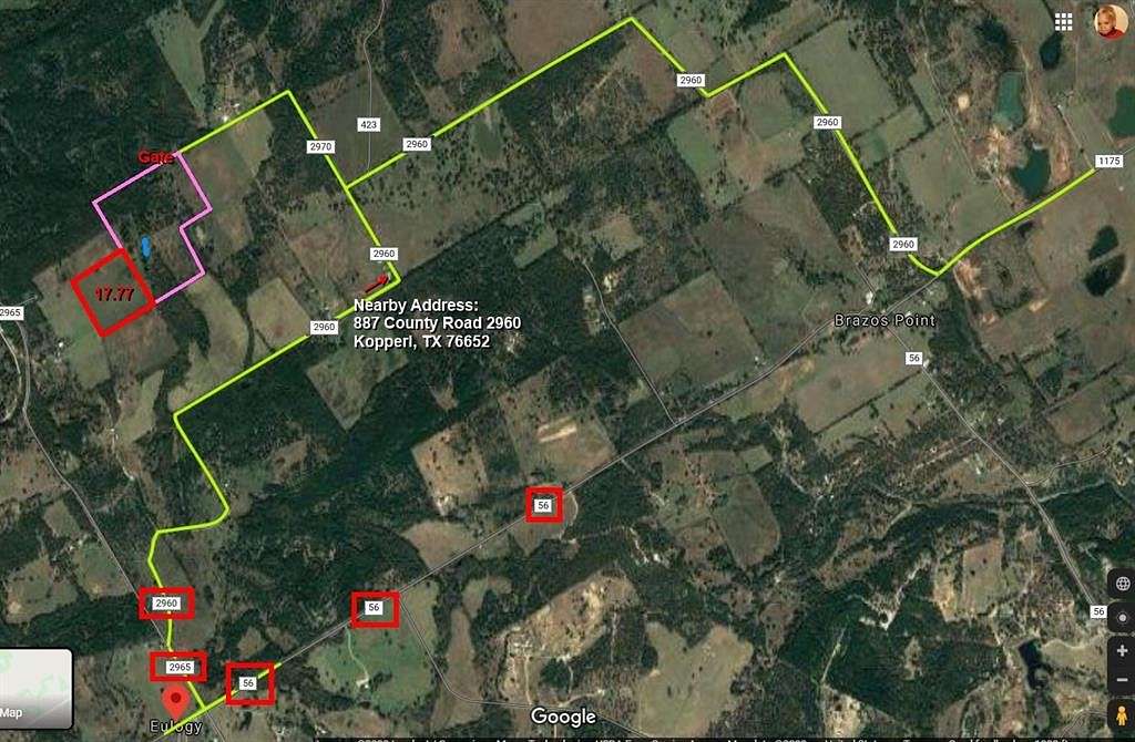 17.8 Acres of Land for Sale in Kopperl, Texas