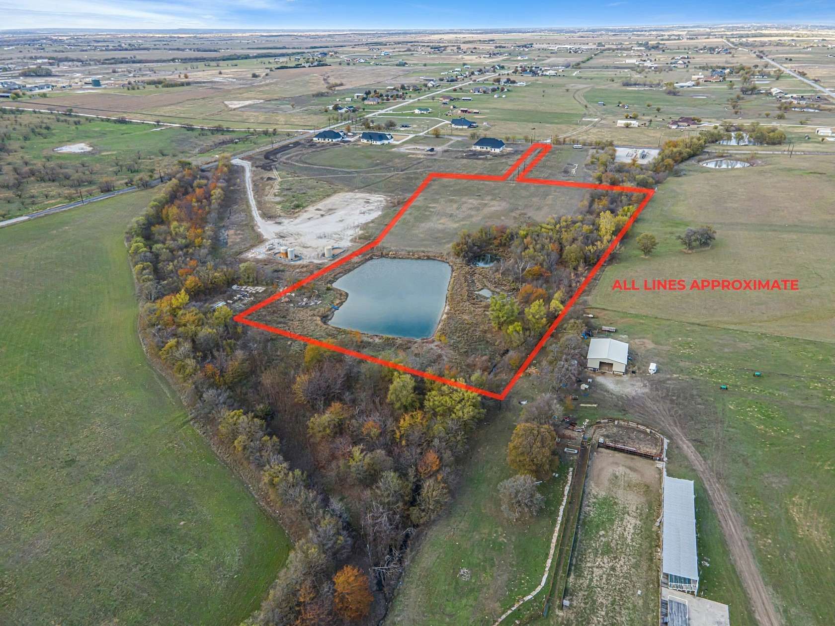 9.23 Acres of Residential Land for Sale in Krum, Texas