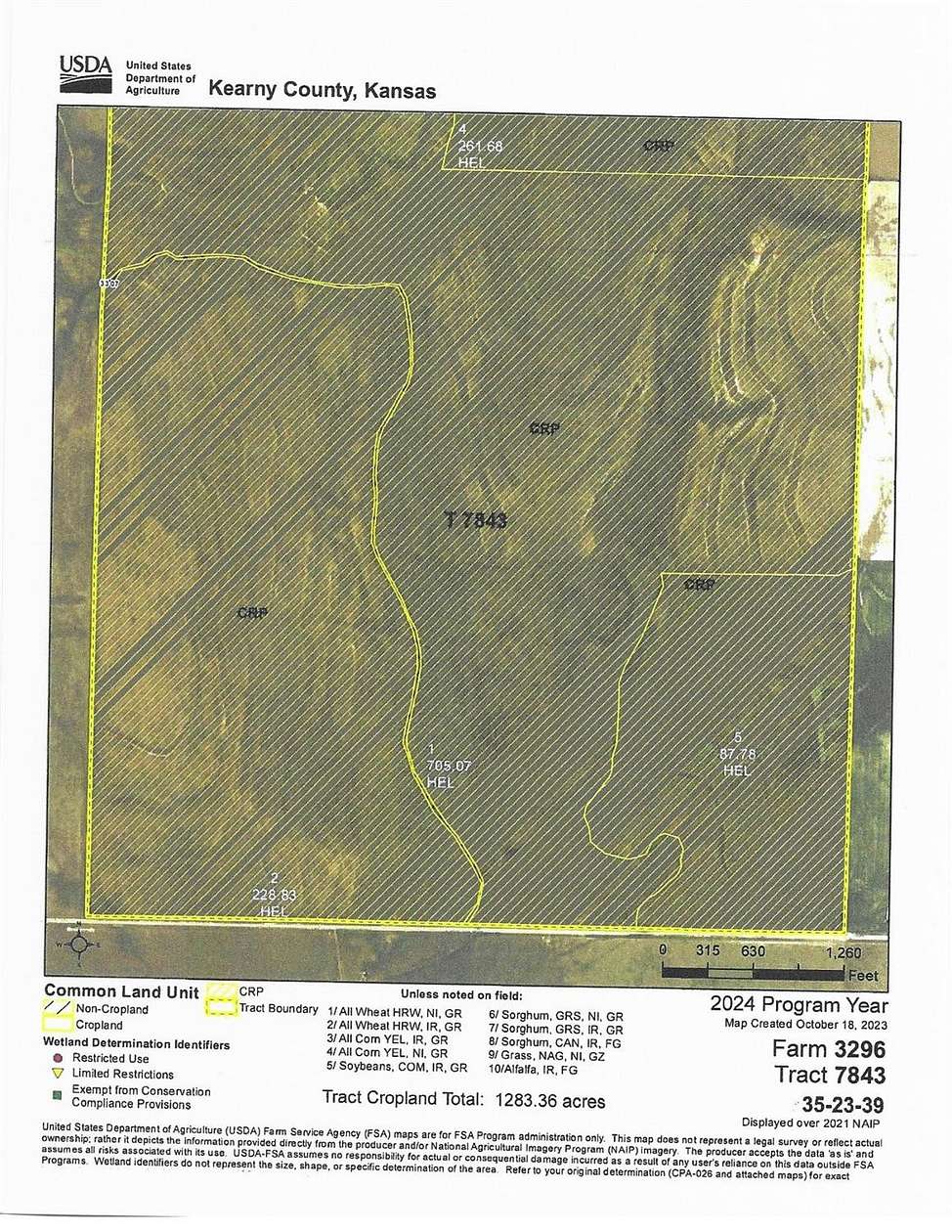 1,280 Acres of Land for Sale in Syracuse, Kansas