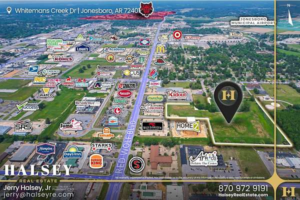 13.6 Acres of Commercial Land for Sale in Jonesboro, Arkansas
