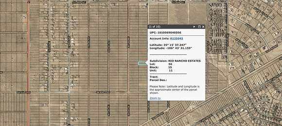 0.5 Acres of Commercial Land for Sale in Rio Rancho, New Mexico