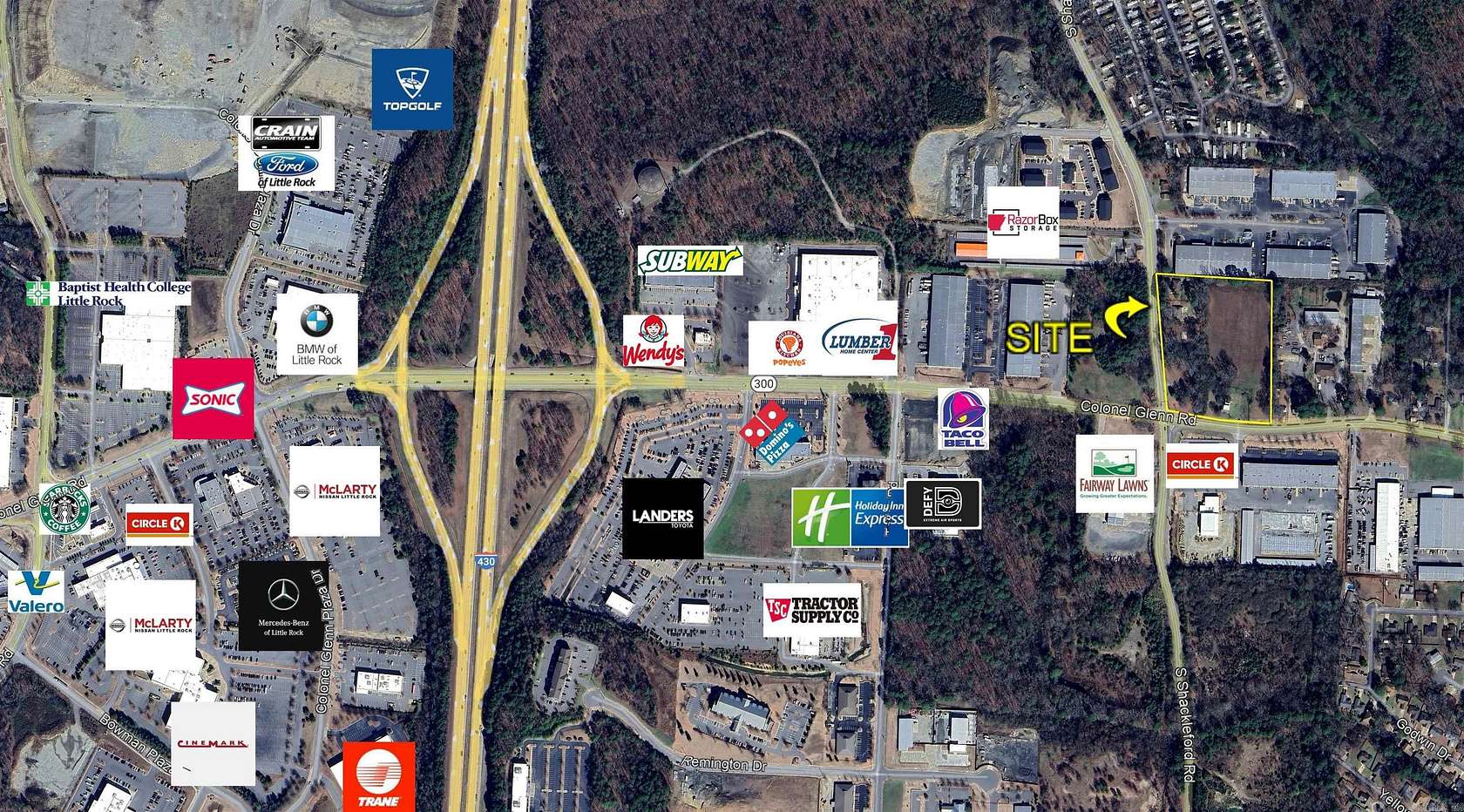 7.3 Acres of Mixed-Use Land for Sale in Little Rock, Arkansas