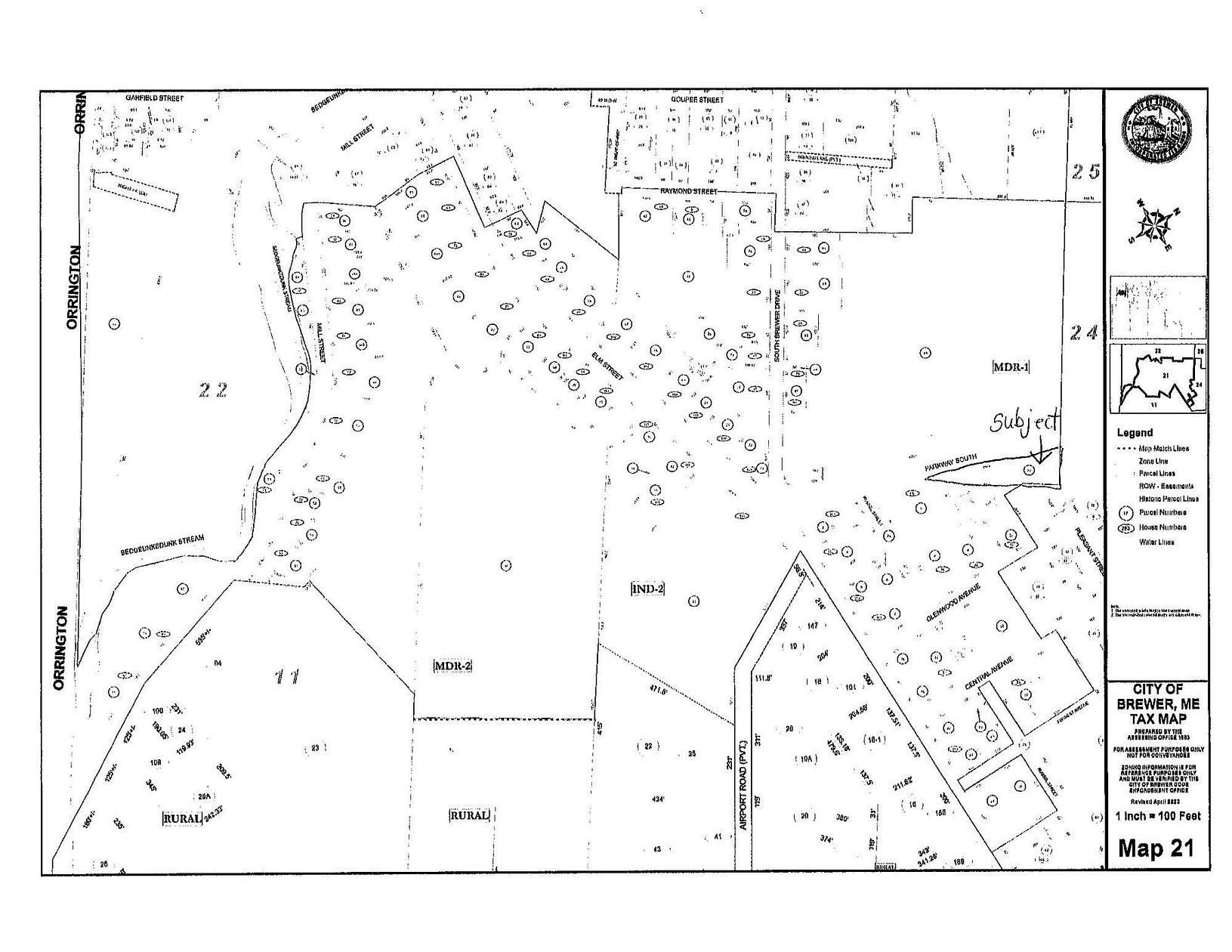 3.5 Acres of Residential Land for Sale in Brewer, Maine