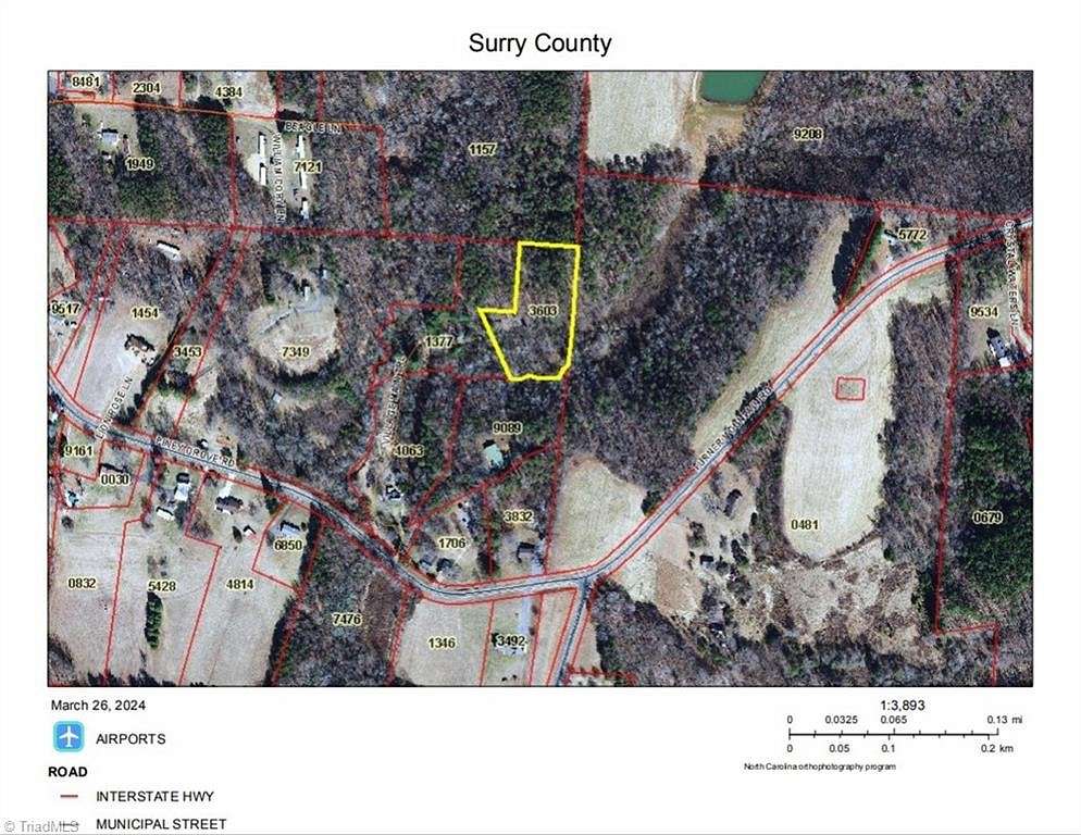 2.2 Acres of Residential Land for Sale in Mount Airy, North Carolina