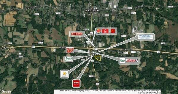 1.3 Acres of Commercial Land for Sale in Yadkinville, North Carolina