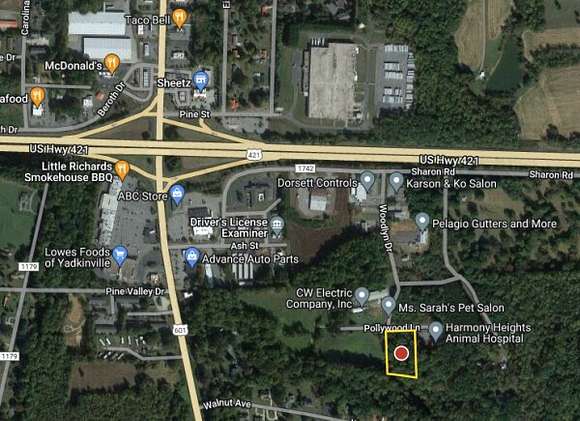 1.9 Acres of Commercial Land for Sale in Yadkinville, North Carolina