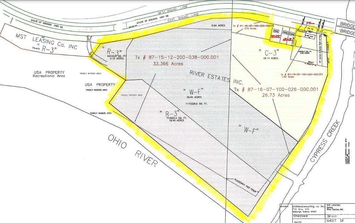 64.3 Acres of Land for Sale in Newburgh, Indiana