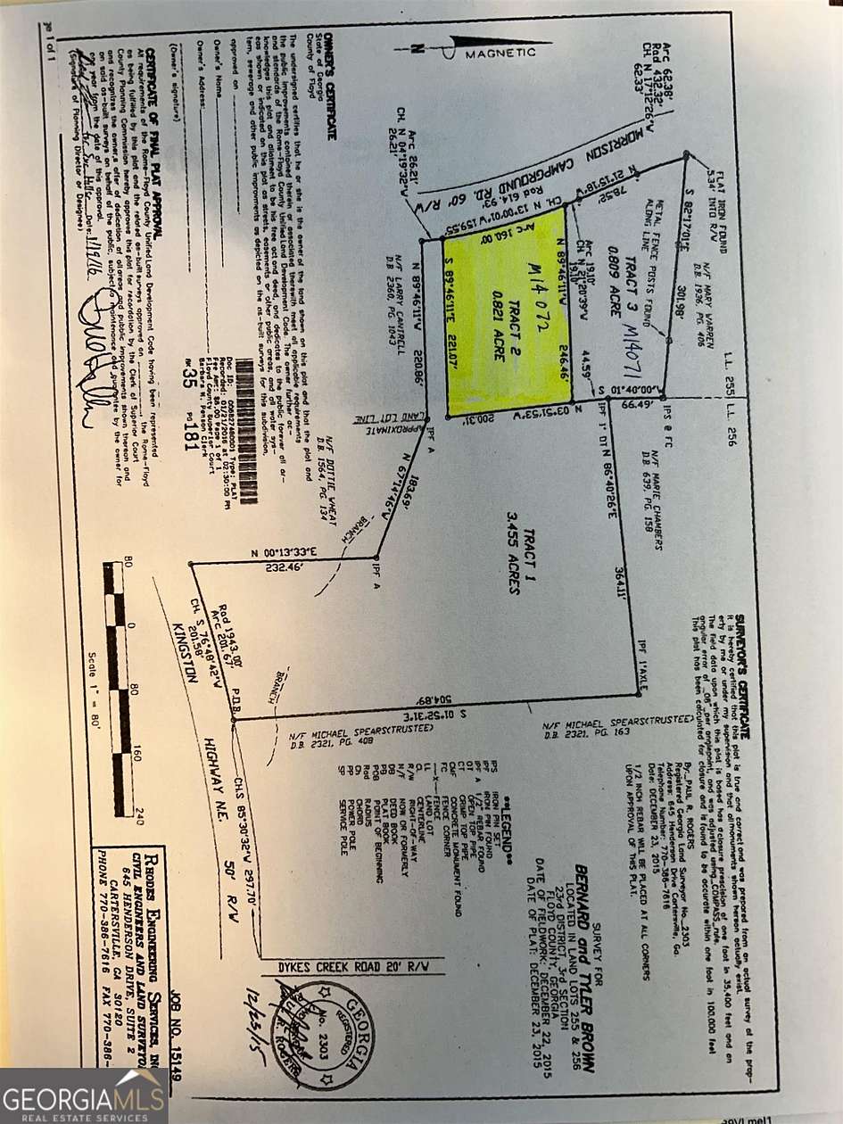 0.82 Acres of Residential Land for Sale in Rome, Georgia