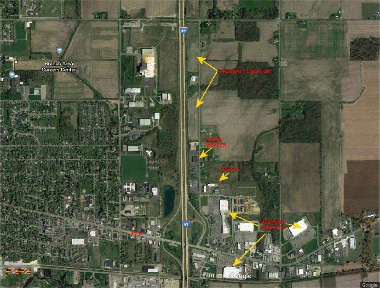 16 Acres of Commercial Land for Sale in Coldwater, Michigan