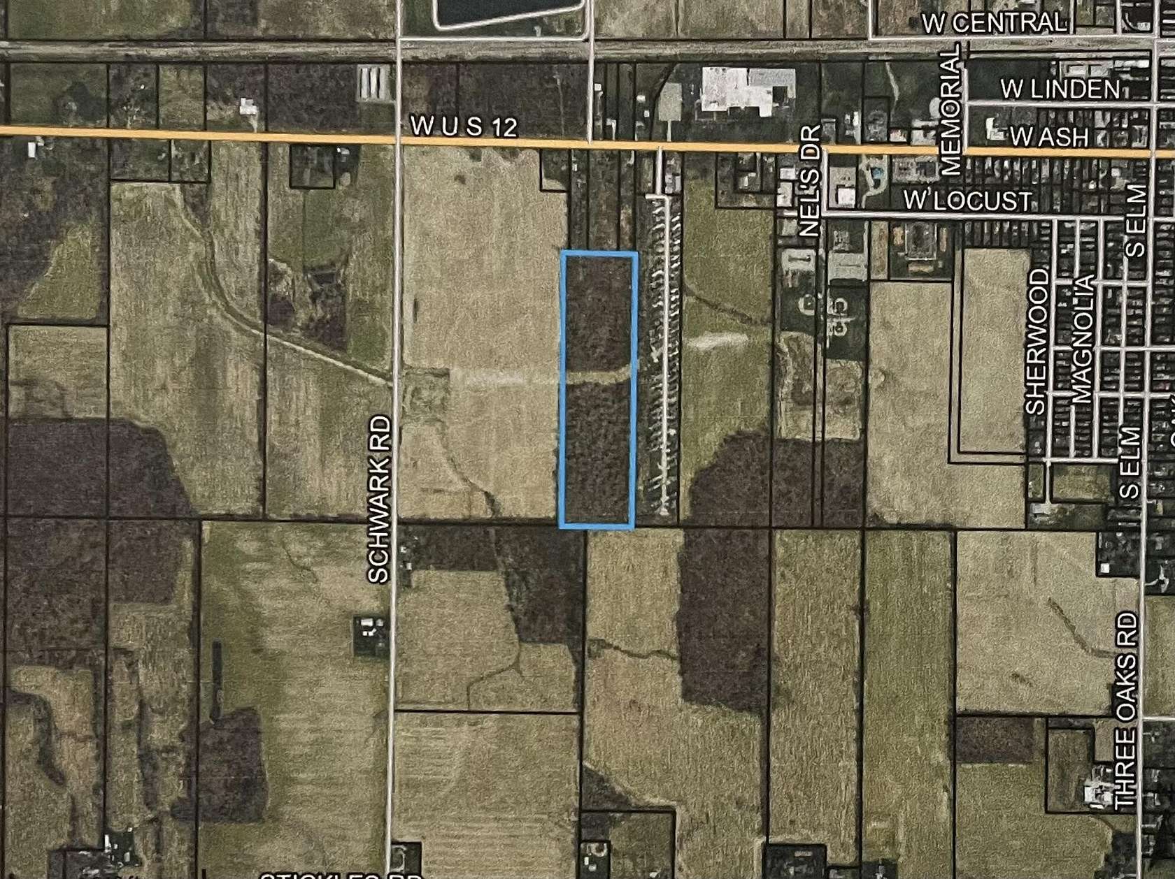 21.4 Acres of Commercial Land for Sale in Three Oaks, Michigan