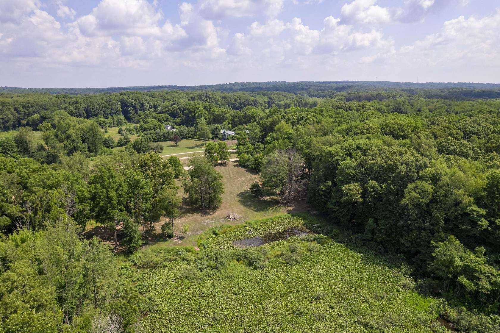 10 Acres of Recreational Land with Home for Sale in Vandalia, Michigan