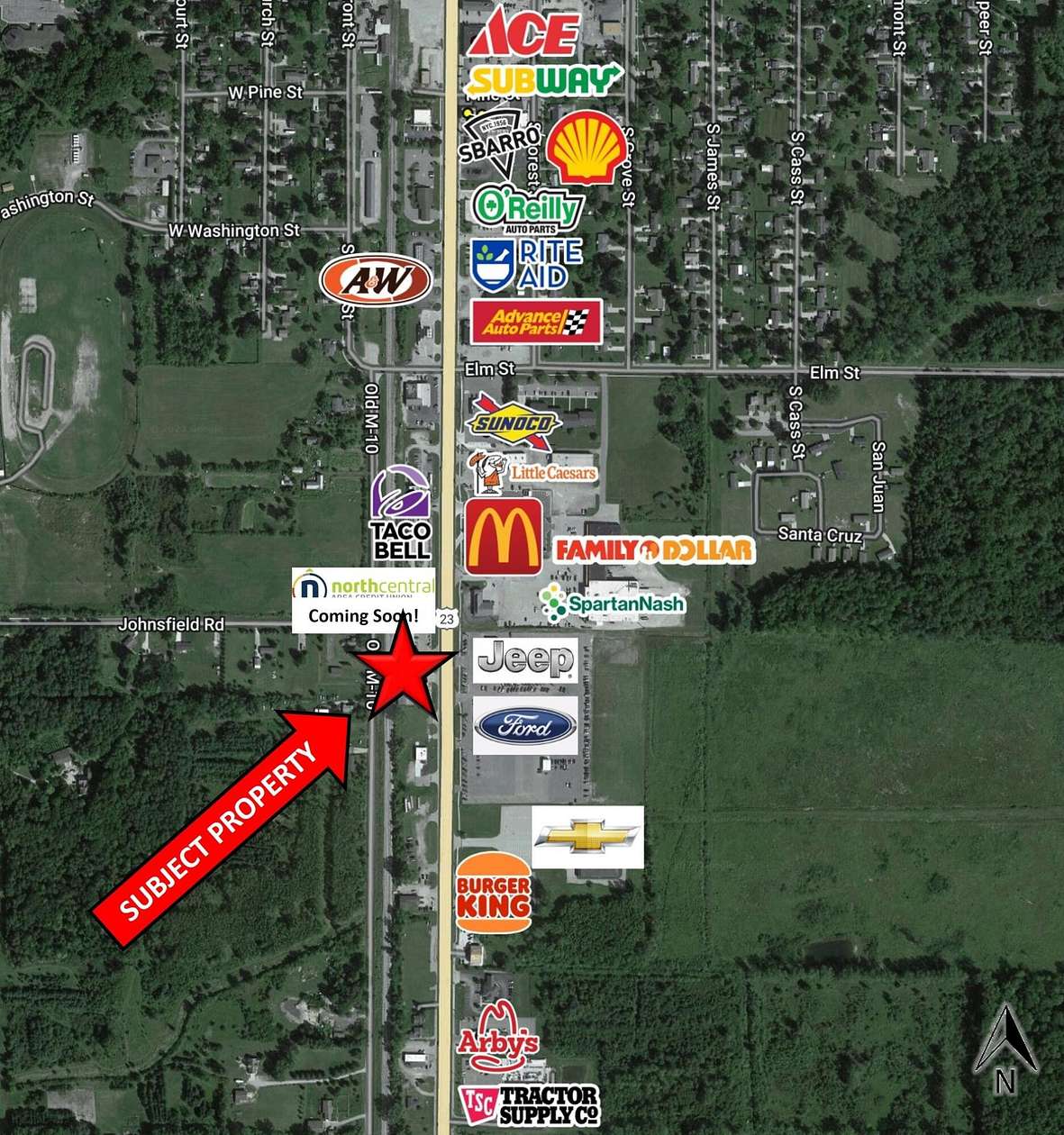 1.1 Acres of Commercial Land for Sale in Standish, Michigan