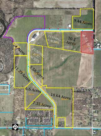 6.8 Acres of Commercial Land for Sale in Three Rivers, Michigan