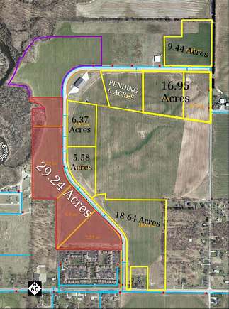 29.2 Acres of Commercial Land for Sale in Three Rivers, Michigan