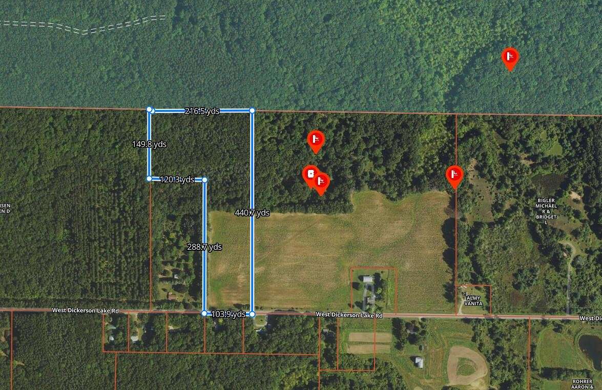 13.1 Acres of Recreational Land for Sale in Gowen, Michigan