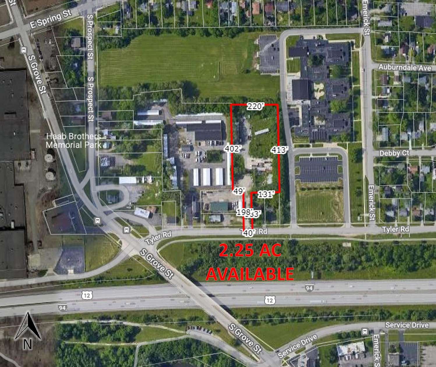 2.3 Acres of Commercial Land for Sale in Ypsilanti, Michigan