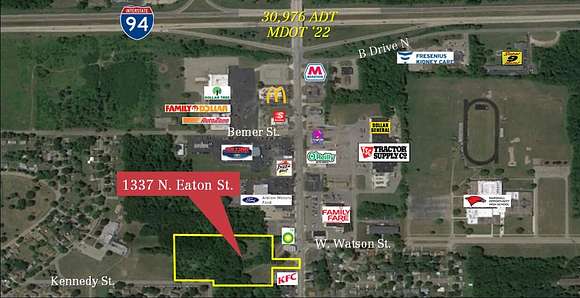 6.9 Acres of Mixed-Use Land for Sale in Albion, Michigan