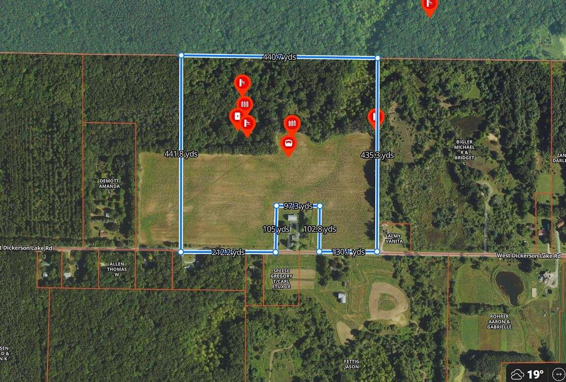 37.7 Acres of Land for Sale in Gowen, Michigan