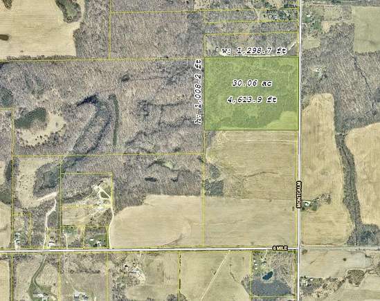 30 Acres of Agricultural Land for Sale in Belding, Michigan