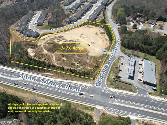 7.6 Acres of Commercial Land for Sale in Flowery Branch, Georgia