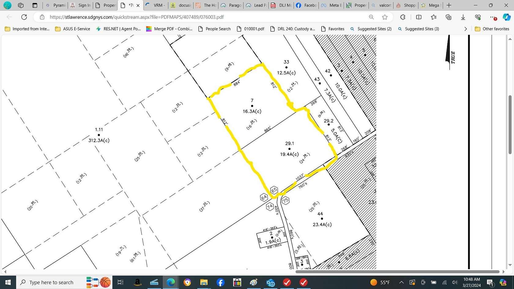 35.7 Acres of Land for Sale in Potsdam, New York
