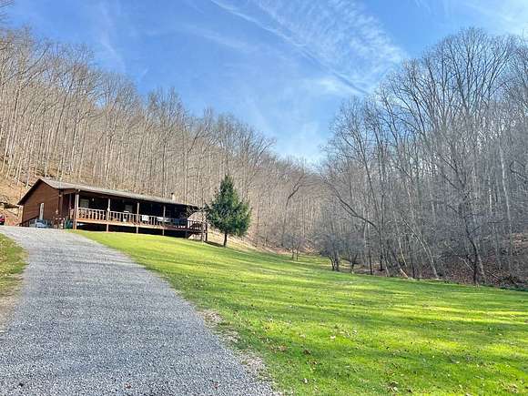 77.7 Acres of Recreational Land with Home for Sale in Gassaway, West Virginia