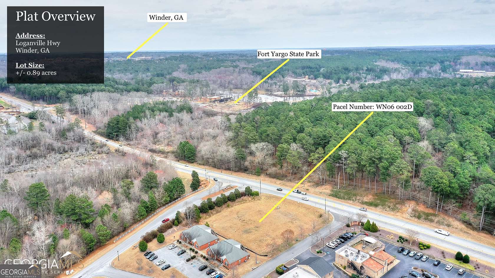 0.89 Acres of Commercial Land for Sale in Winder, Georgia