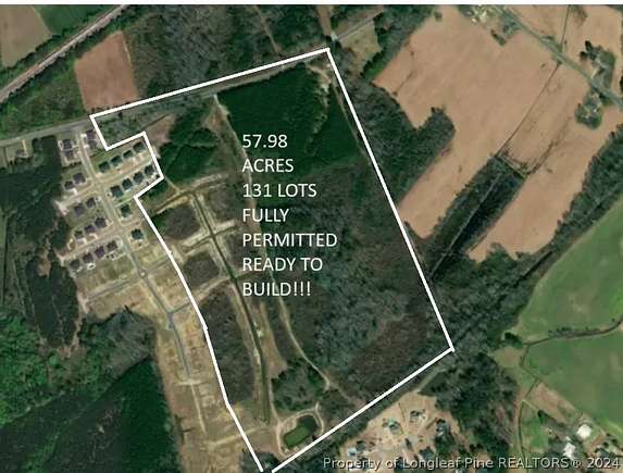 58 Acres of Land for Sale in Fayetteville, North Carolina