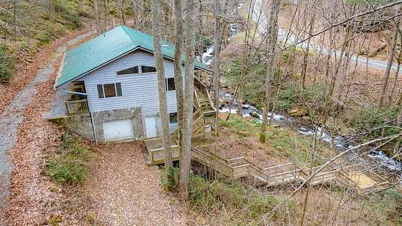 110 Acres of Recreational Land with Home for Sale in Bryson City, North Carolina