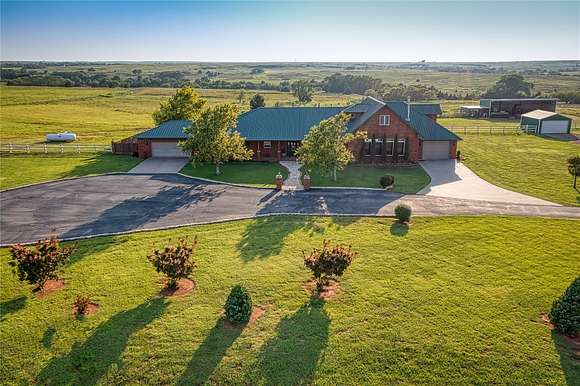 13.6 Acres of Land with Home for Sale in Butler, Oklahoma