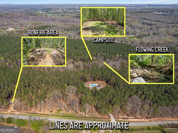 18 Acres of Land with Home for Sale in Gillsville, Georgia