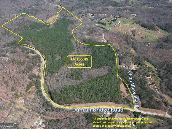 155 Acres of Recreational Land & Farm for Sale in Cleveland, Georgia