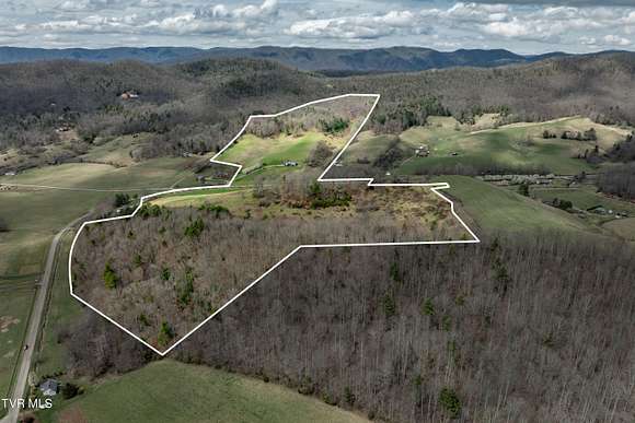 97.3 Acres of Agricultural Land with Home for Sale in Mountain City, Tennessee