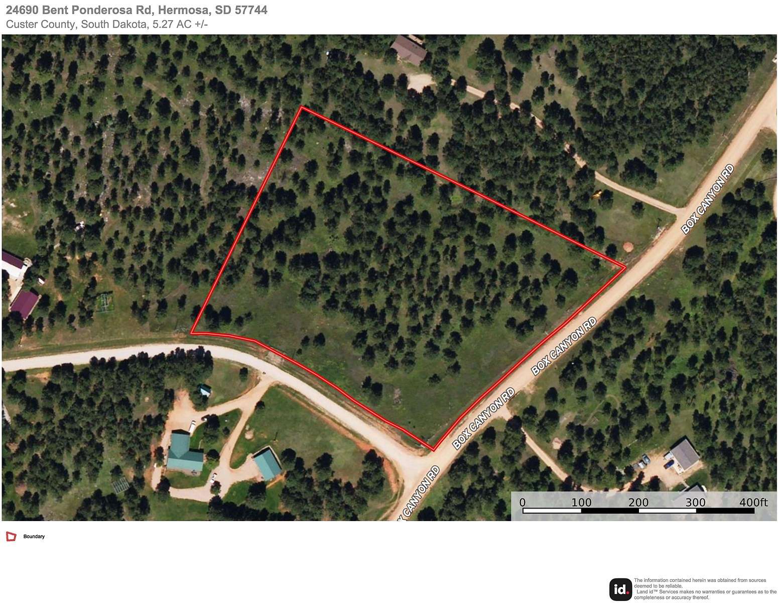 5.3 Acres of Land for Sale in Hermosa, South Dakota